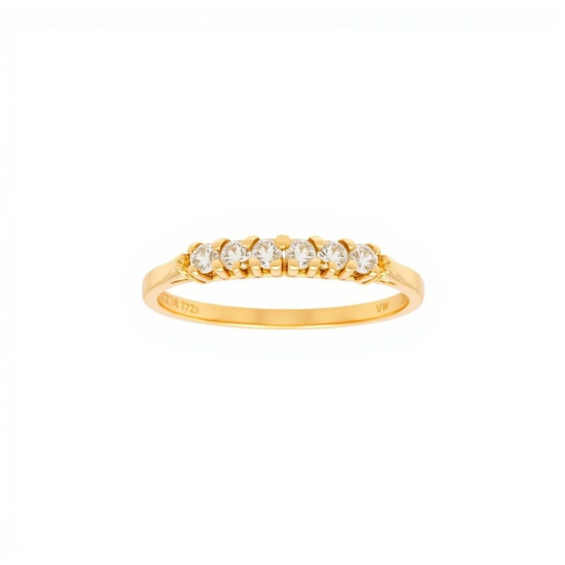 Anillo-Oro bajo-Piedra zirconia-AN8004 conpiedra