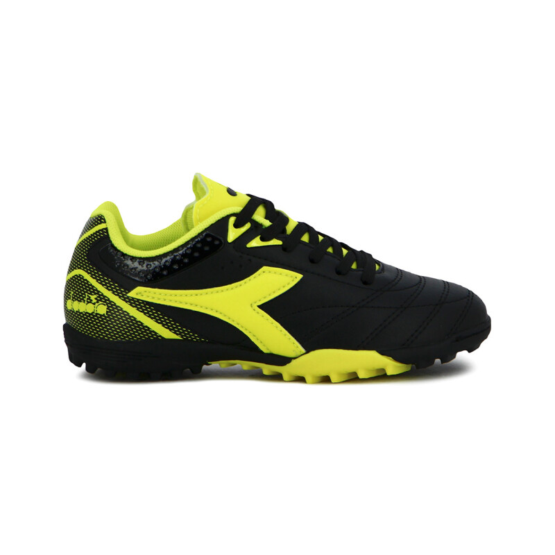 Diadora Futbol Tifosi II TF Junior - Negro-Amarillo Fluor Negro-Amarillo Fluo