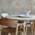 Mesa de comedor Gueridon 120 cm Blanco