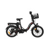 Bicicleta Eléctrica Plegable Voltbike Flex 350 W Rodado 20 Batería de Litio Negro