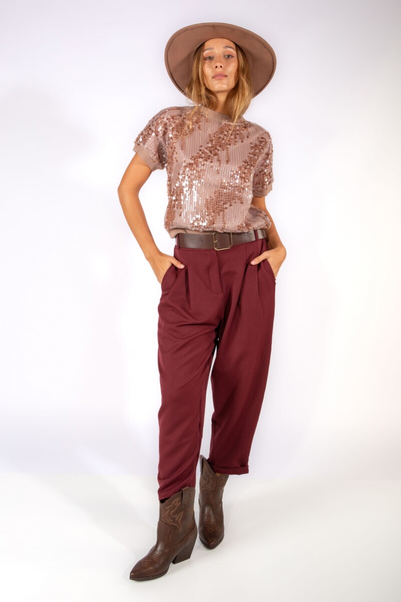 Pantalon Arch - Bordo 