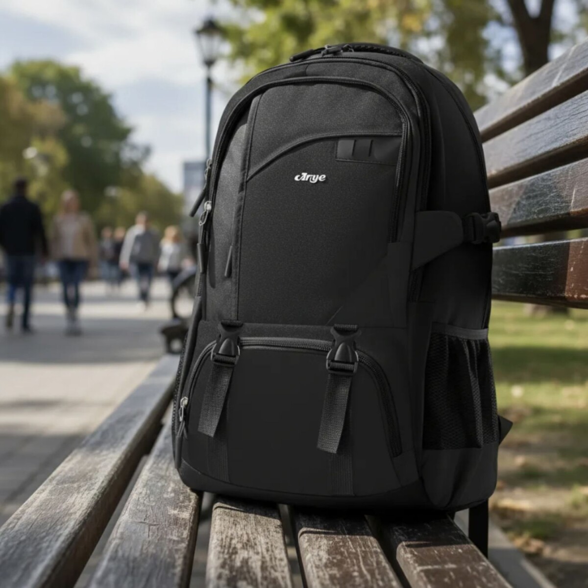 Mochila Urbana Arye 390 Durazno con Portanotebook - Negro 