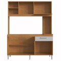 COCINA COMPACTA 4 PUERTAS 1 CAJON MALI - NATURAL/OFF WHITE COCINA COMPACTA 4 PUERTAS 1 CAJON MALI - NATURAL/OFF WHITE