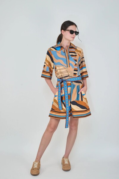 VESTIDO STRIPES Naranja