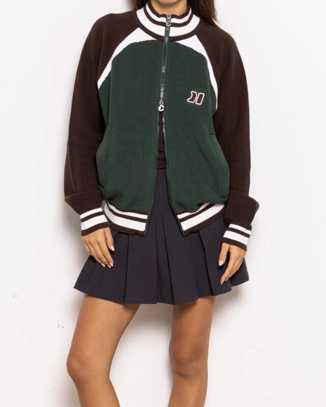 Coolway Campera Basil Green Knit Zipper Coolway Campera Basil Green Knit Zipper