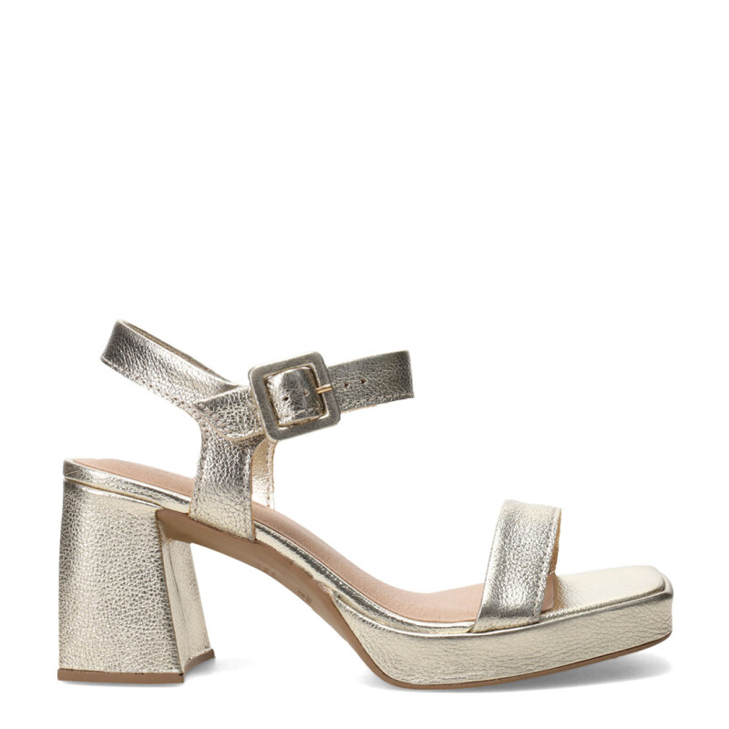 Sandalias de Mujer Bottero Taco Dorado