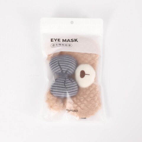 MÁSCARA PARA LOS OJOS (OSO PARDO CON PAJARITA) MÁSCARA PARA LOS OJOS (OSO PARDO CON PAJARITA)