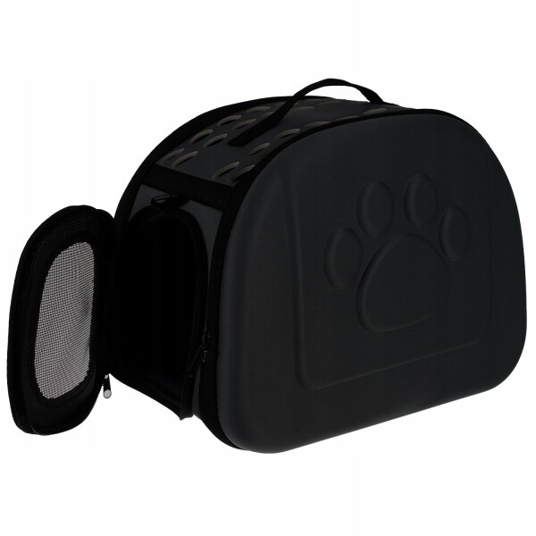 Bolso Transportador Perro Gato Mascotas Plegable 43 Cm Viaje Color Variante Negro