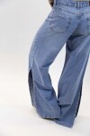 Jean wide c/tajo Azul medio