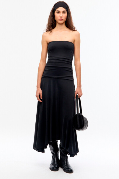 VESTIDO STRAPLESS AGNES Negro