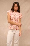 BLUSA MARIA ESTAMPADO CRUDO Y ROSA BLUSA MARIA ESTAMPADO CRUDO Y ROSA