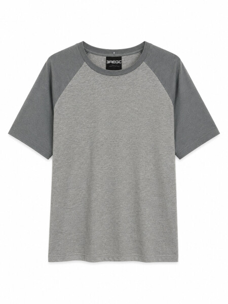 REMERA ROTU GRIS MELANGE M