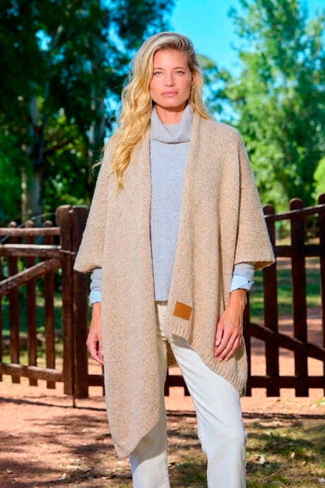 Ruana Nube Beige