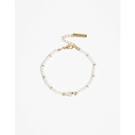 Pulsera Flexible De Canutillos Dorado