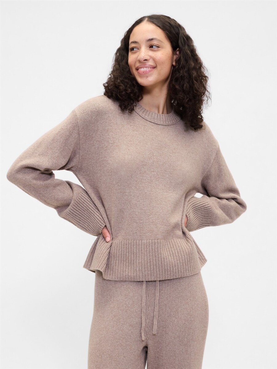 Buzo Cashsoft Mujer - Flannel Taupe 