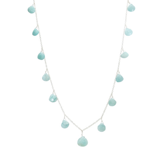 Collar Cadena Karvik Amazonita Plata 925 0