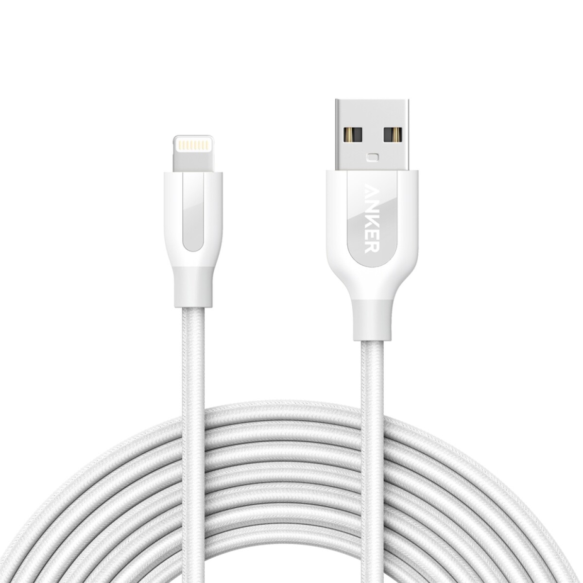 Cable Powerline + Lightning ANKER Longitud 3M 10FT - Blanco 