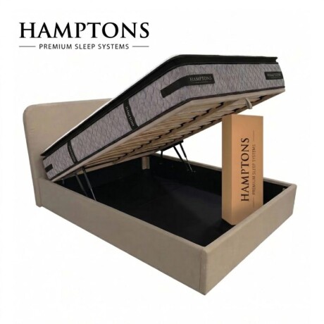 Sommier baul 2 plazas Hamptons Hybrid Platinum con respaldo Sommier baul 2 plazas Hamptons Hybrid Platinum con respaldo