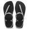 Sandalias de Mujer Havaianas Flash Urban Negro - Plateado