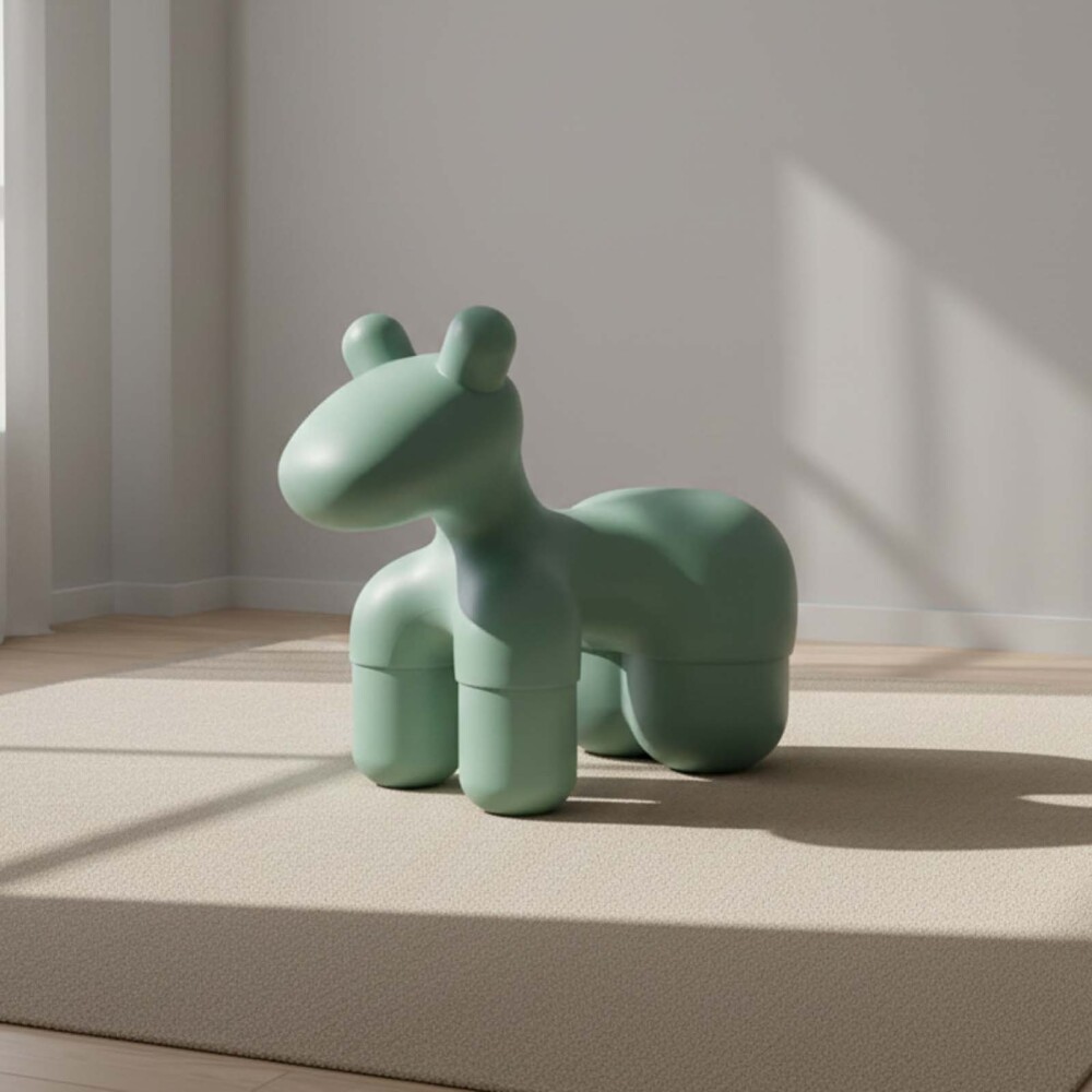 SILLA POLIETILENO VERDE COSMO KIDS L