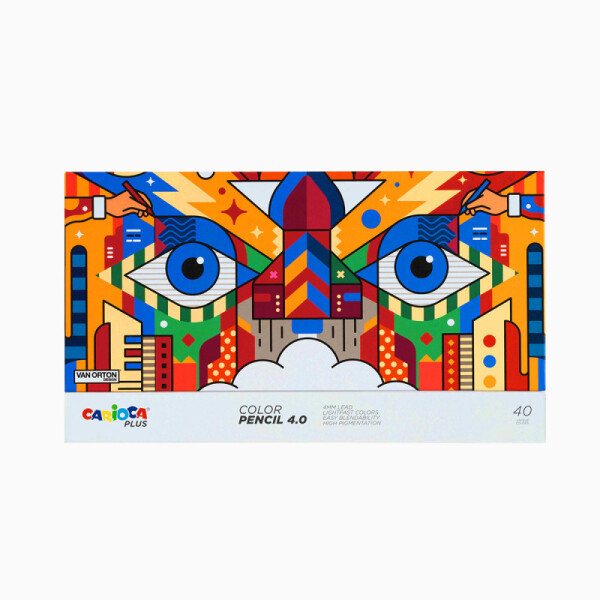 Lápices de colores CARIOCA Plus x 40 colores Única