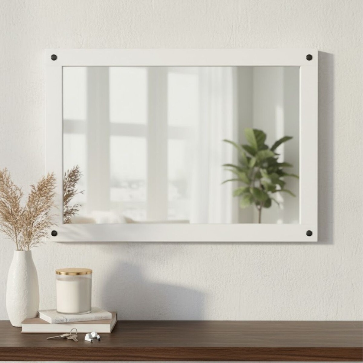 Espejo de pared Linea Naturale - Blanco 