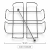 Servilletero de Acero Inoxidable 19 cm con Varilla Sujetadora Servilletero de Acero Inoxidable 19 cm con Varilla Sujetadora