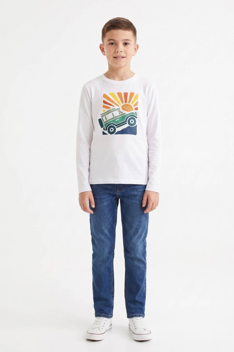 Camiseta manga larga BLANCO