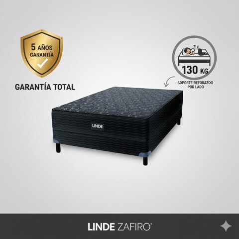 Sommier LINDE Zafiro® - 2 Plazas - 140x190x26 cm - Hasta 130 Kg - GARANTIA 5 AÑOS Sommier LINDE Zafiro® - 2 Plazas - 140x190x26 cm - Hasta 130 Kg - GARANTIA 5 AÑOS