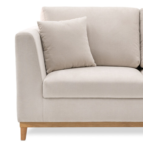 Sofá Belfast - Tela Microfibra - 2 cuerpos 2203 (Beige)