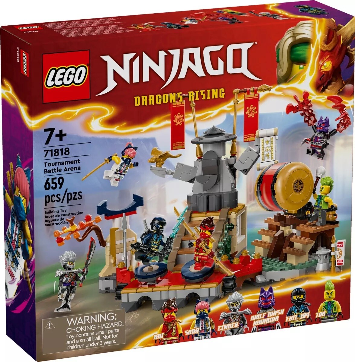 Kit Lego Ninjago Arena De Batalla Del Torneo 71818 659 Piezas 