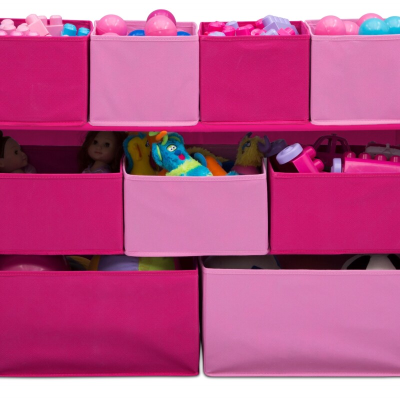 Organizador de 9 contenedores rosado y fuccia Organizador de 9 contenedores rosado y fuccia