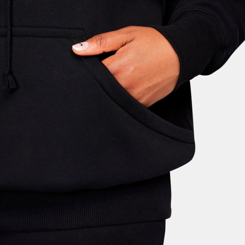 Abrigo Nike Sportswear Phnx Fleece Hoodie de Mujer Negro