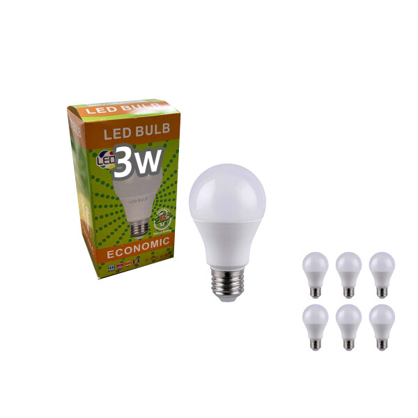 Bombita De Luz Led 3w Pack De 6 Bombita De Luz Led 3w Pack De 6