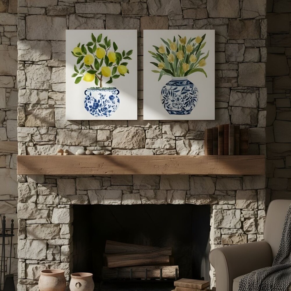 Cuadro Canvas 30x40cm - Jarrón con flores Cuadro Canvas 30x40cm - Jarrón con flores