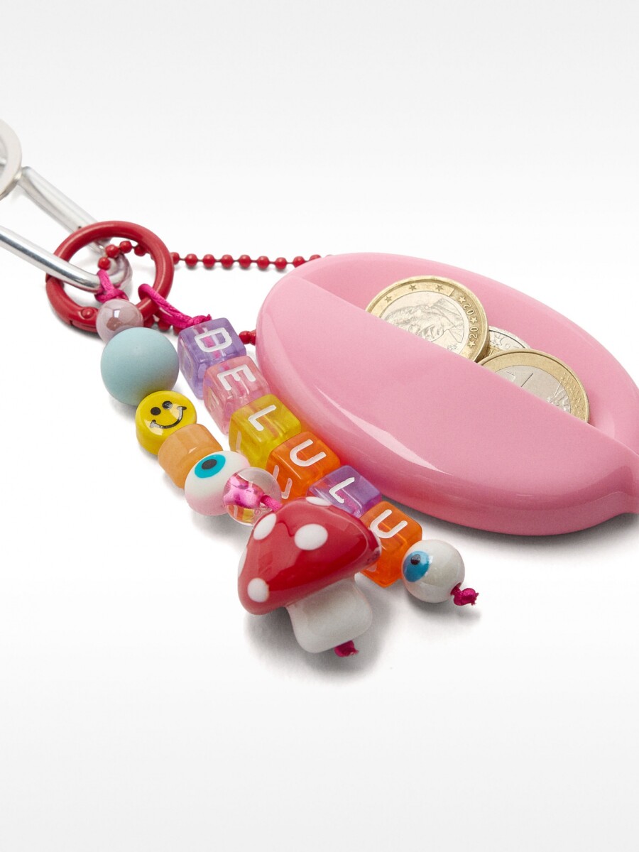 Llavero Charm Bolso Para Monedas multicolor