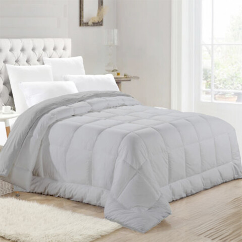 Acolchado 1 Plaza Plus Richmond House 150 x 220 cm GRIS