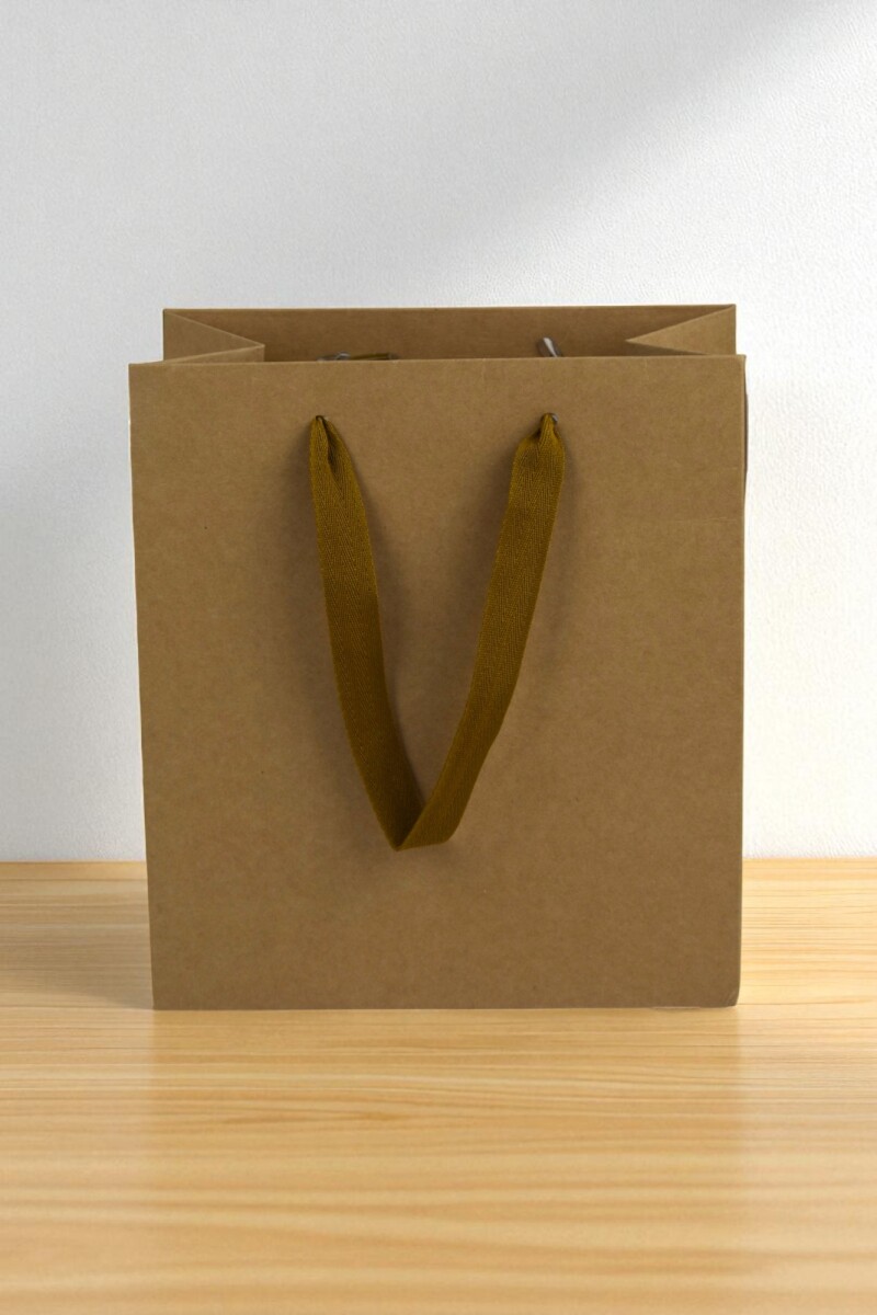 Bolsa cartulina eco 18x10x20 cm - MADERA 