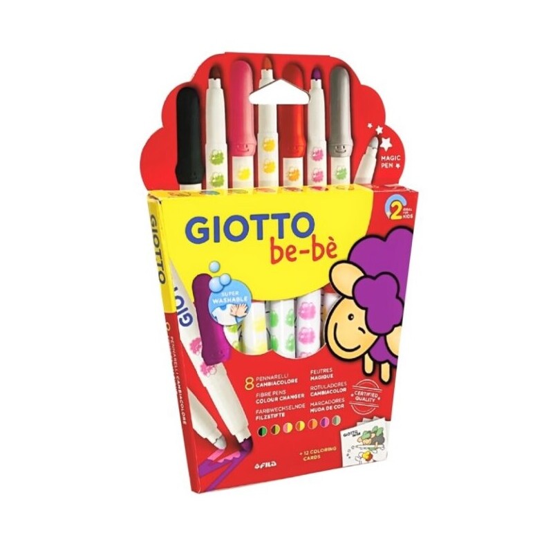 Marcadores Giotto Bebé Cambiacolor – Set x8 Colores MARCADOR GIOTTO BEBE CAMBIACOLOR X8 CO