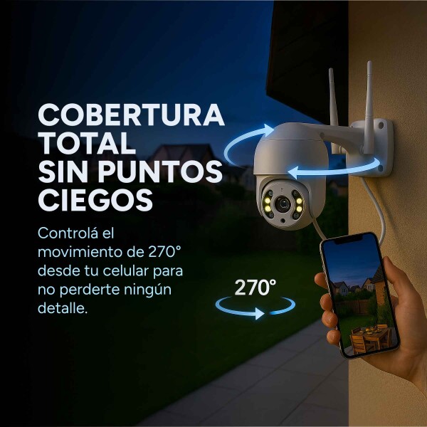 Cámara Wifi Exterior Seguridad Ip Full Hd 1080p Infrarrojo Color Variante Blanco