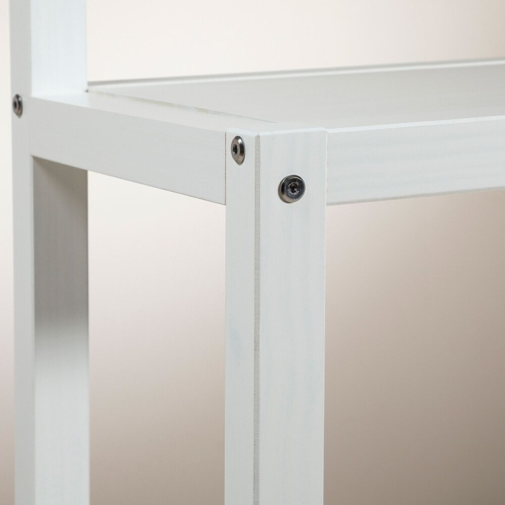 ESTANTERIA BILBIOTECA MADERA MACIZA DORMITORIO Blanco