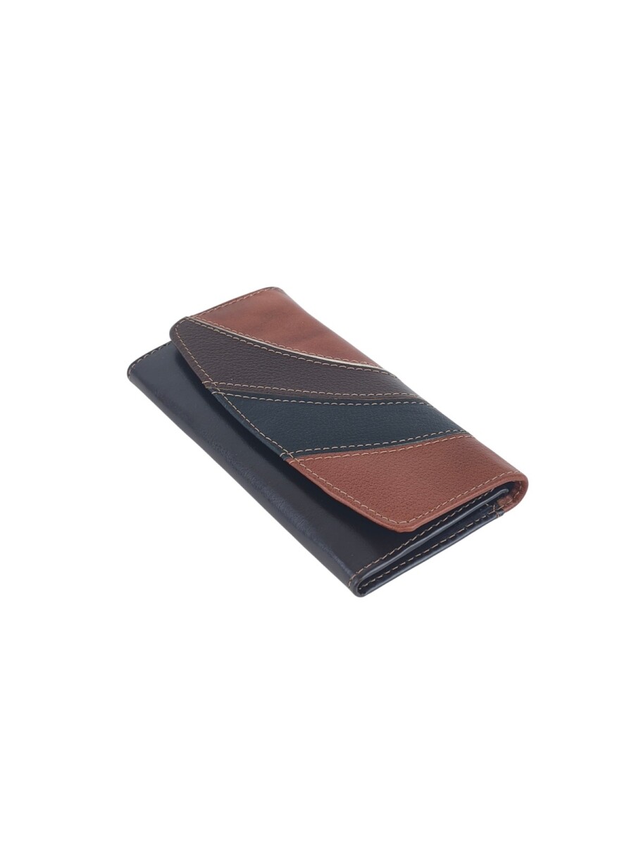 Billetera clasica con vista multicolor en cuero - Multicolor 2 