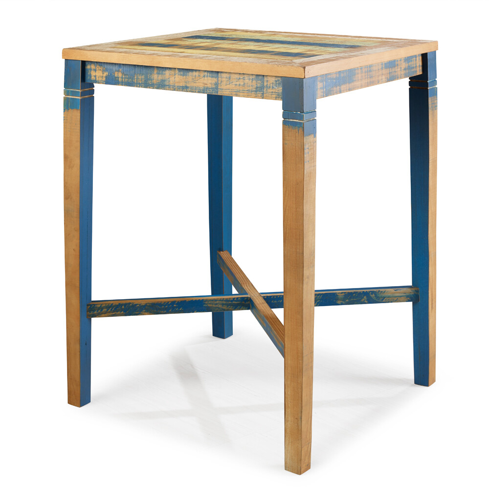 JUEGO DE COMEDOR ALTO MESA Y 4 SILLAS BUTACAS TABURETES EN MADERA MACIZA JUEGO DE COMEDOR ALTO MESA Y 4 SILLAS BUTACAS TABURETES EN MADERA MACIZA