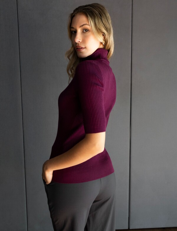 Polera Rib VIOLETA