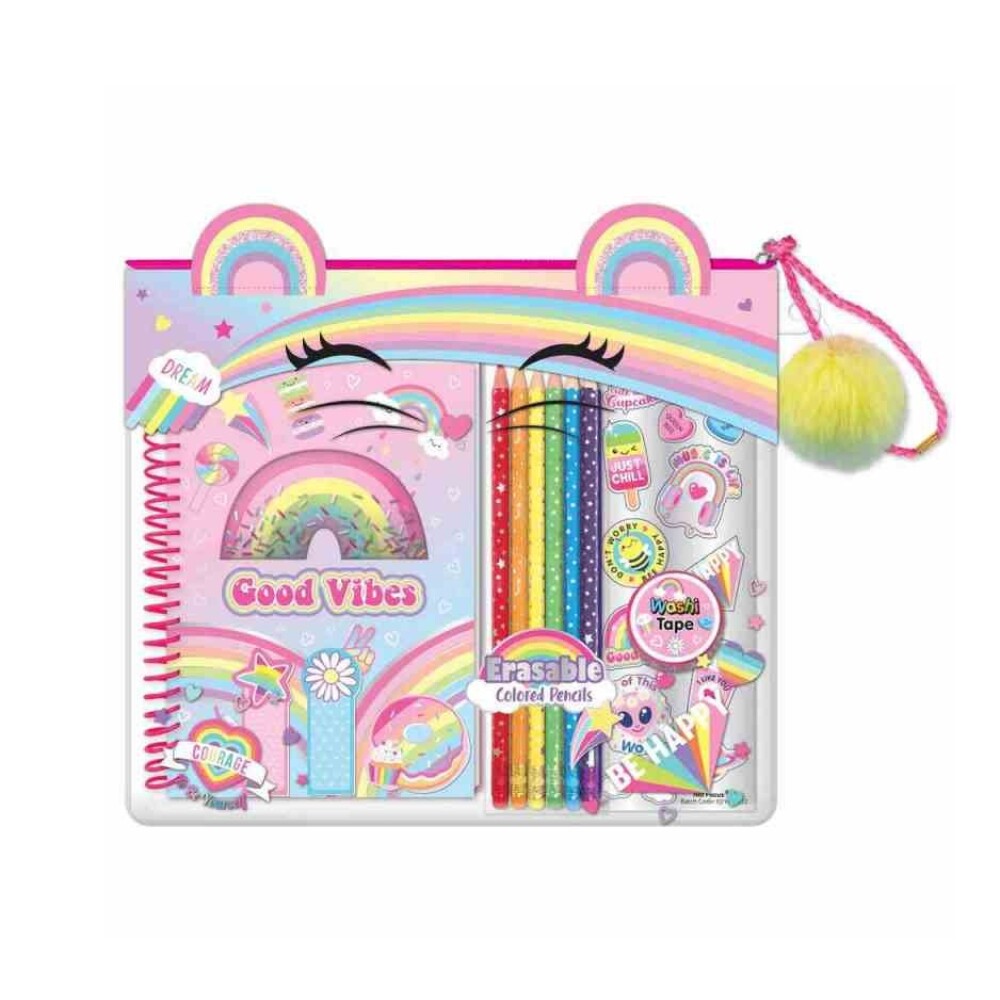 Libro Diario Luminoso para Niños – Incluye Lápices y Stickers LIBRO DIARIO SECRETO QUE BRILLA EN LA OSCURIDAD, CON LAPICES DE COLORES Y STICKERS - 324RB