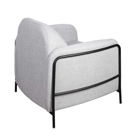 BUTACA TELA-Y-METAL GRIS ASHLEY