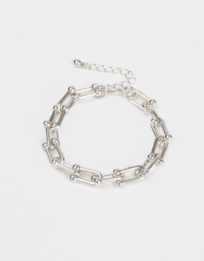 Pulseras Flexibles Bañada en Plata Pulsera Bañada En Plata - Plateado