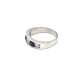 Anillo En Oro Blanco Con Brillantes Y Zafiros Anillo En Oro Blanco Con Brillantes Y Zafiros