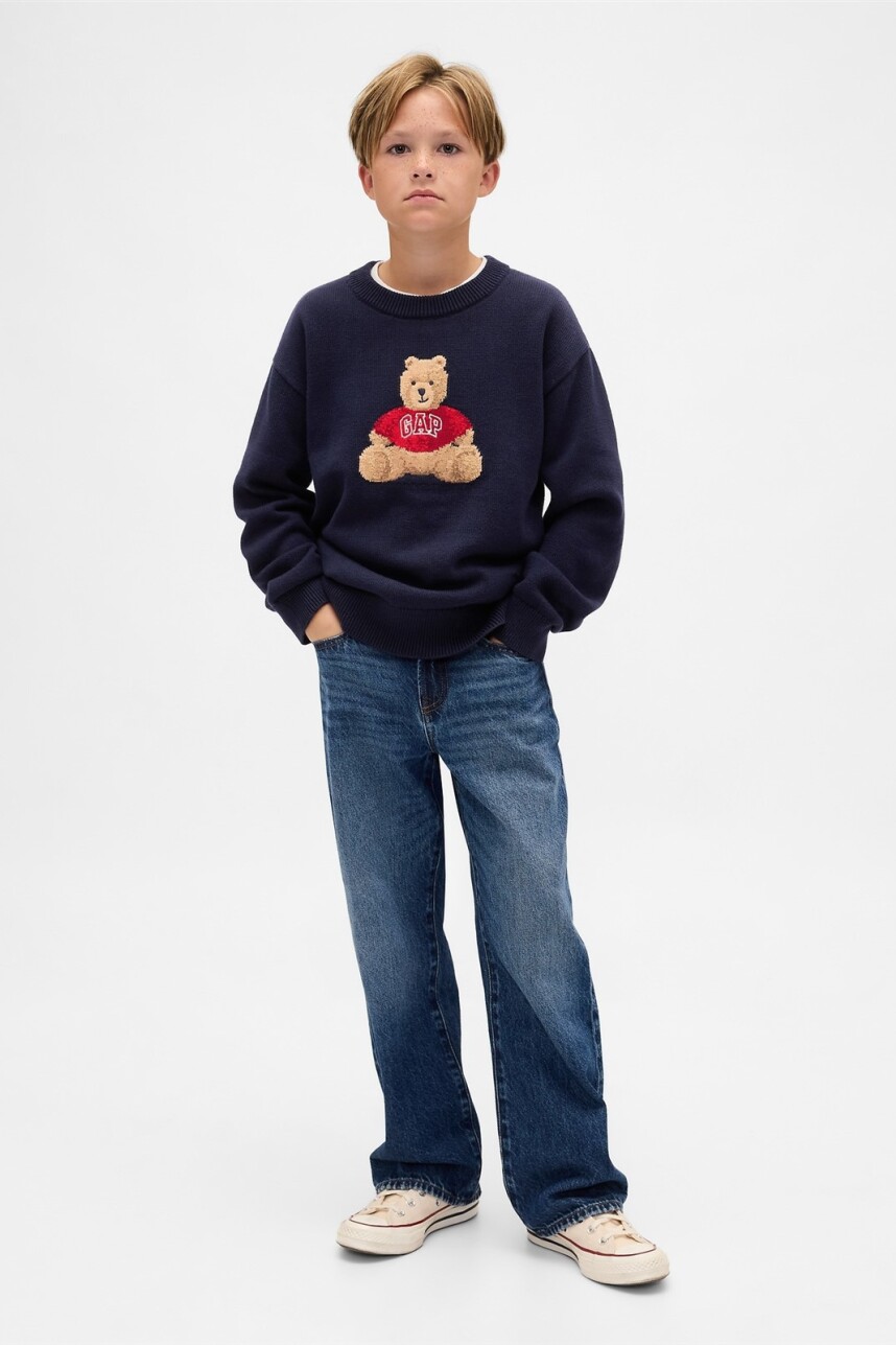 Buzo Algodón Oso Brannan Niño Navy Uniform