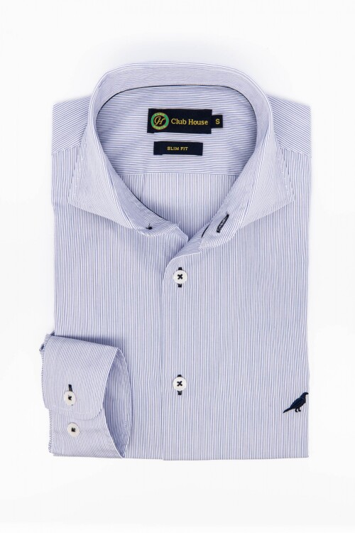 Camisa Fantasia Hudson Collar Slim Fit- Crotona